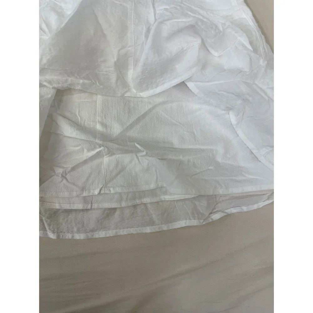 Girls White Smocked Ruffle Sleeve Dress XXL 16/18 NWT